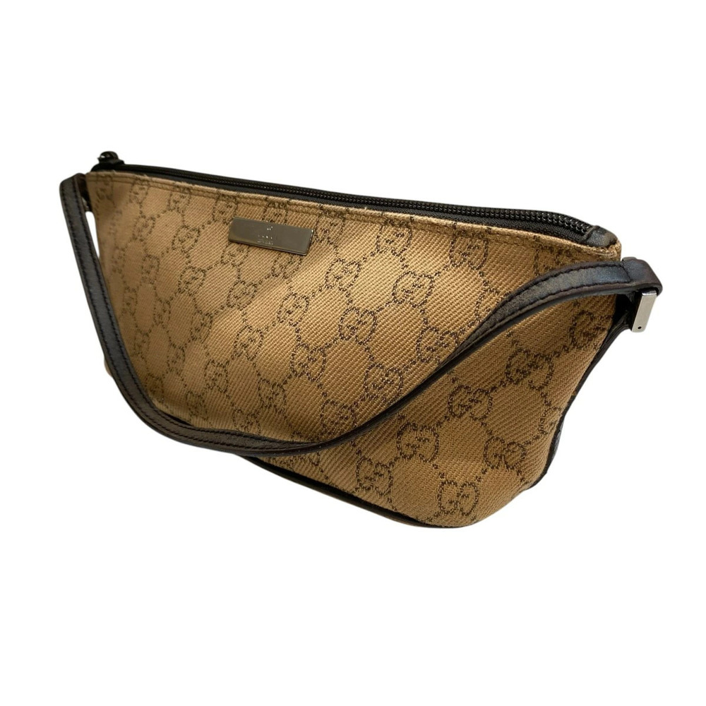 Gucci Ophidia Jumbo GG Canvas Half Moon Shoulder Bag Brown